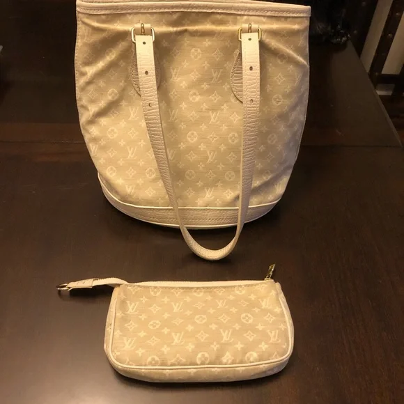 Louis Vuitton Monogram Lin Mini Bucket - Picture 2 of 6